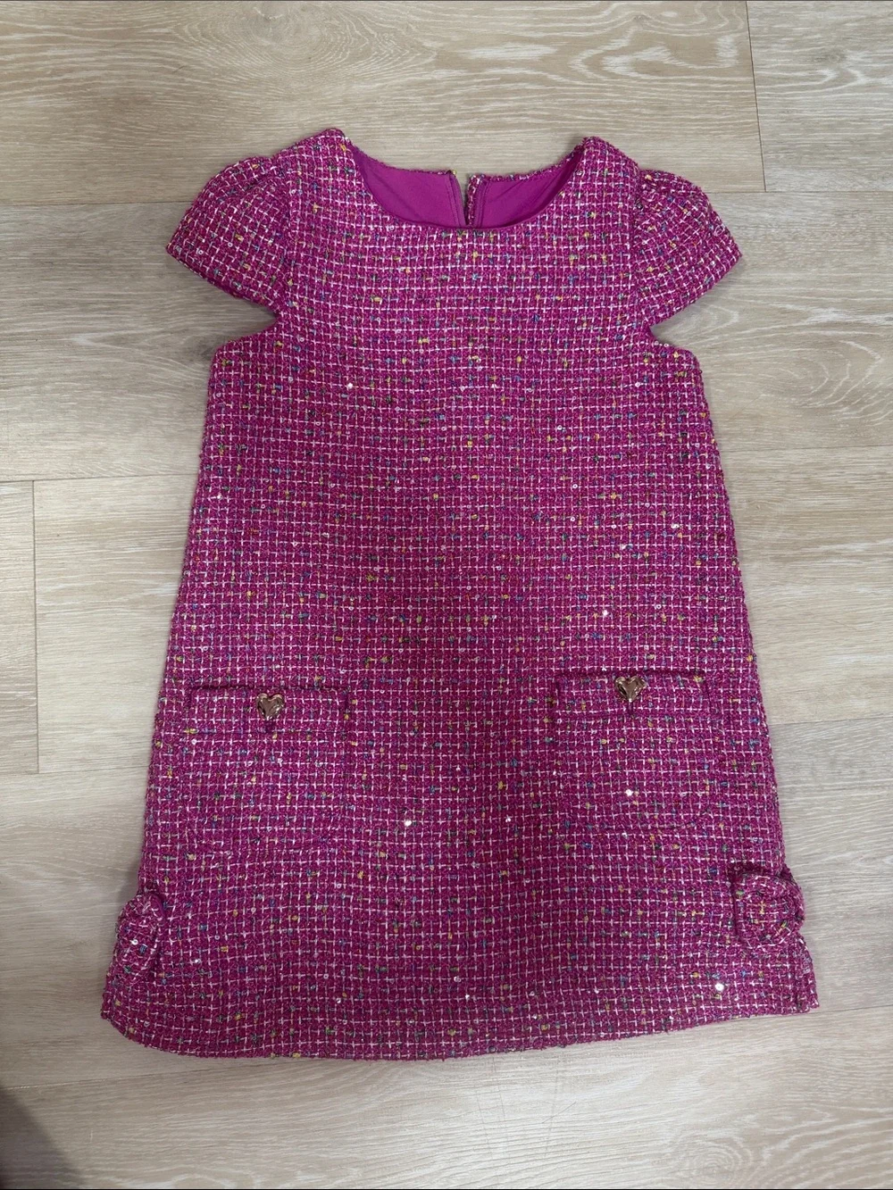 Lilly Pulitzer Girls Purple Tweed Dress